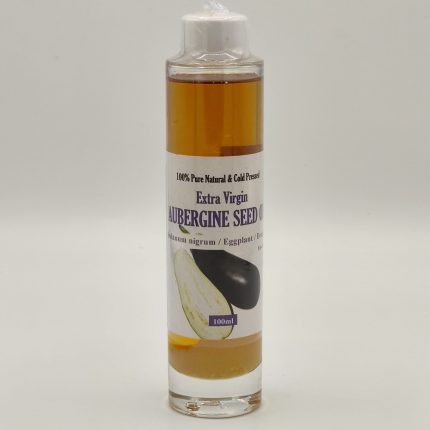 Herbasense Virgin Cold Pressed Aubergine or Eggplant or Brinjal Seed Oil - Solanum Nigrum
