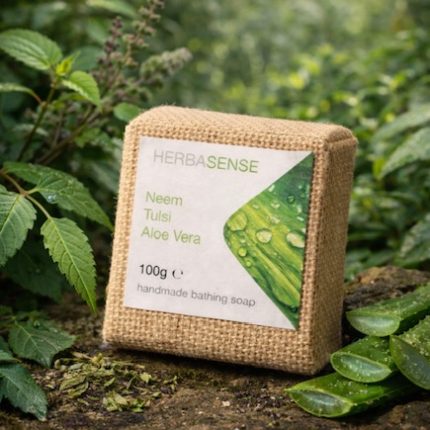 HERBASENSE NEEM  ,TULSI  AND ALOE VERA SOAP BAR